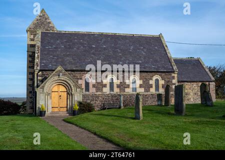 St Paul's Church - The Flodden Church - Branxton, Cornhill-on-Tweed, Northumberland, England, Vereinigtes Königreich - Pfarrkirche Branxton - II. Klasse. Stockfoto