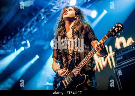 Oslo, Norwegen. Oktober 2023. Die schwedische Hard-Rock-Band Trench Dogs gibt ein Live-Konzert in der Vulkan Arena im Rahmen des Oslo Rock fest 2023 in Oslo. (Foto: Gonzales Photo - Terje Dokken). Stockfoto