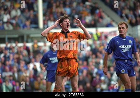 LEICESTER CITY V WÖLFE IN DER FILBERT STREET 13/9/92 0-0 ANDY MUTCH Stockfoto