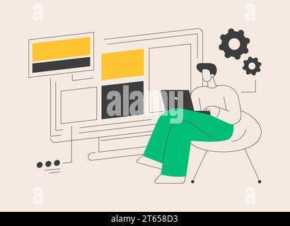 Kopie Optimierung abstrakte Konzept Vektor-Illustration. Stock Vektor