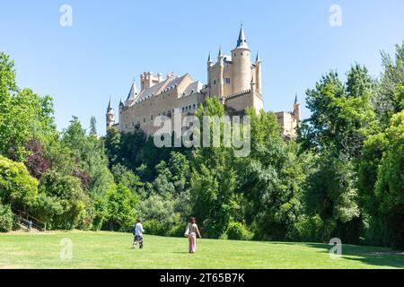 12. Jahrhundert Alcázar Segovia, Segovia, Kastilien und León, Königreich Spanien Stockfoto