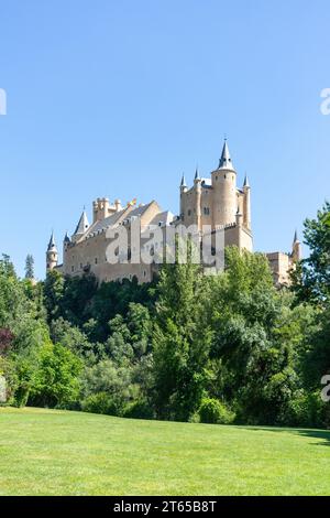 12. Jahrhundert Alcázar Segovia, Segovia, Kastilien und León, Königreich Spanien Stockfoto