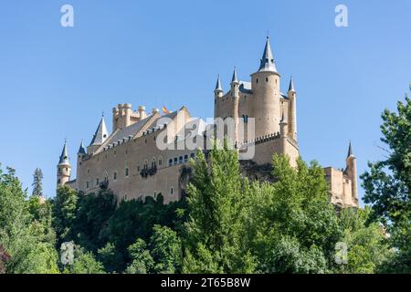 12. Jahrhundert Alcázar Segovia, Segovia, Kastilien und León, Königreich Spanien Stockfoto