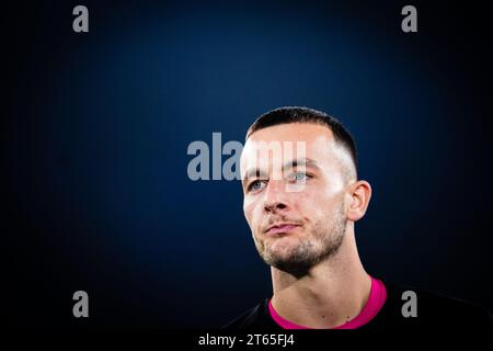 Rom - Feyenoord-Torhüter Justin Bijlow während der vierten Etappe der Gruppenphase der UEFA Champions League zwischen S.S. Lazio und Feyenoord im Stadio Olympico am 7. November 2023 in Rom. (Box to Box Pictures/Yannick Verhoeven) Stockfoto