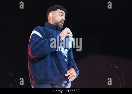 Madrid, Spanien. November 2023. puerto-ricanischer Sänger jay Wheeler tritt während des Emociones World Tour Konzerts im Wizcenter in madrid auf, 8. november 2023 spanien (Foto: Oscar Gonzalez/SIPA USA) Credit: SIPA USA/Alamy Live News Stockfoto