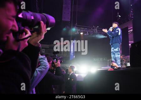 Madrid, Spanien. November 2023. puerto-ricanischer Sänger jay Wheeler tritt während des Emociones World Tour Konzerts im Wizcenter in madrid auf, 8. november 2023 spanien (Foto: Oscar Gonzalez/SIPA USA) Credit: SIPA USA/Alamy Live News Stockfoto