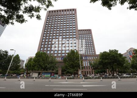 Shijiazhuang City, China - 29. Juli 2017: Städtische Architektonische Landschaft, Shijiazhuang City, Provinz Hebei, China Stockfoto