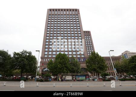 Shijiazhuang City, China - 29. Juli 2017: Städtische Architektonische Landschaft, Shijiazhuang City, Provinz Hebei, China Stockfoto