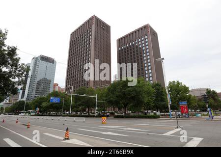 Shijiazhuang City, China - 29. Juli 2017: Städtische Architektonische Landschaft, Shijiazhuang City, Provinz Hebei, China Stockfoto