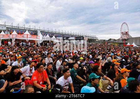 Suzuka Grand Prix Circuit, 9. November 2023: Fans beim Großen Preis der Formel 1 in Japan 2023. Stockfoto