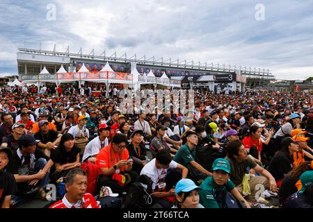 Suzuka Grand Prix Circuit, 9. November 2023: Fans beim Großen Preis der Formel 1 in Japan 2023. Stockfoto