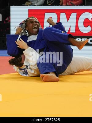 Montpellier, Frankreich. November 2023. Romane Dicko von Frankreich während der Judo-Europameisterschaft 2023 am 5. November 2023 in der Sud de France Arena in Montpellier, Frankreich. Foto Laurent Lairys/ABACAPRESS.COM Credit: Abaca Press/Alamy Live News Stockfoto