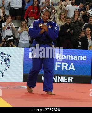 Montpellier, Frankreich. November 2023. Romane Dicko von Frankreich während der Judo-Europameisterschaft 2023 am 5. November 2023 in der Sud de France Arena in Montpellier, Frankreich. Foto Laurent Lairys/ABACAPRESS.COM Credit: Abaca Press/Alamy Live News Stockfoto