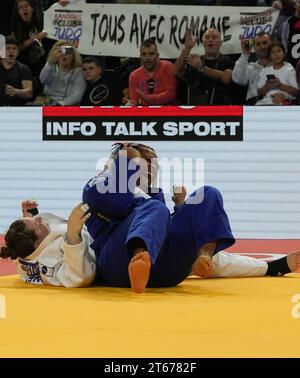 Montpellier, Frankreich. November 2023. Romane Dicko von Frankreich während der Judo-Europameisterschaft 2023 am 5. November 2023 in der Sud de France Arena in Montpellier, Frankreich. Foto Laurent Lairys/ABACAPRESS.COM Credit: Abaca Press/Alamy Live News Stockfoto