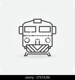 Symbol „linear trainieren“. Symbol oder Logo-Element für das Vektortransportkonzept Stock Vektor