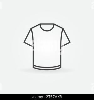 T-Shirt-Symbol für lineare Vektoren oder Bekleidungsdesign Stock Vektor