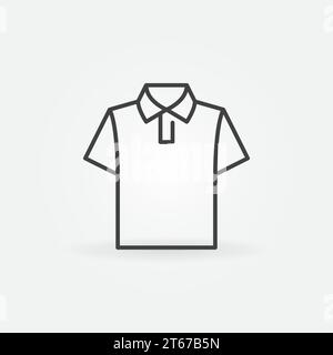 T-Shirt Vektor Kleidung Symbol oder Zeichen in dünnem Stil Stock Vektor