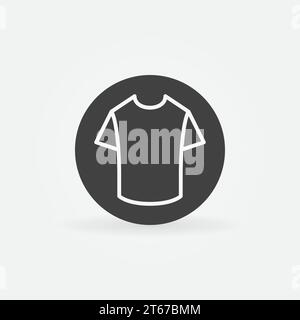 T-Shirt in kreisförmigem Vektorsymbol oder Designelement Stock Vektor