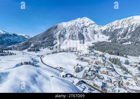 Traumhafte Bedingungen für Winteraktivitäten aller Art in Berwang in der Tiroler Zugspitz Stockfoto