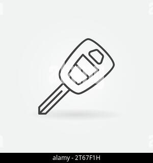 Symbol für die Schlüssellinie des Fahrzeugs – Symbol für das Konzept des Vektors oder des Designelements Stock Vektor