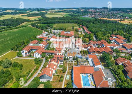 Blick auf das Kurzentrum Bad Griesbach im niederbayerischen Kurdreieck Stockfoto