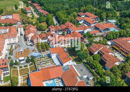 Blick auf das Kurzentrum Bad Griesbach im niederbayerischen Kurdreieck Stockfoto