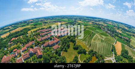 Blick auf das Kurzentrum Bad Griesbach im niederbayerischen Kurdreieck Stockfoto