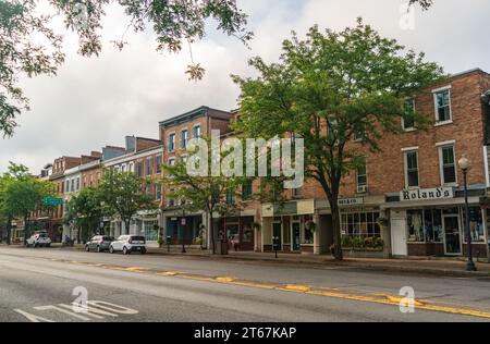 Skaneateles, eine Stadt in den Fingerlake von Upstate New York Stockfoto