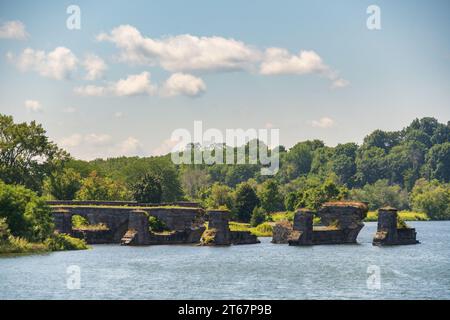 Die Schoharie Crossing State Historic Site, Upstate New York Stockfoto