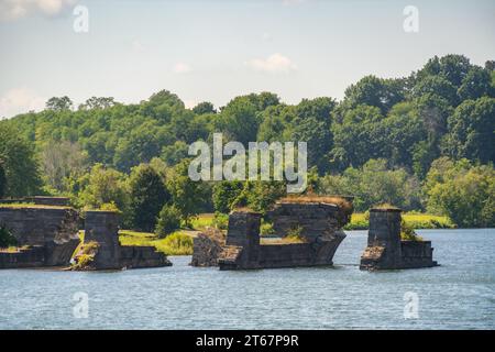 Die Schoharie Crossing State Historic Site, Upstate New York Stockfoto