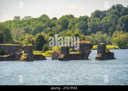 Die Schoharie Crossing State Historic Site, Upstate New York Stockfoto