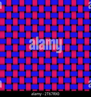 Nahtlose Textur Blau und Rot, Designelement für Hintergründe Stockfoto