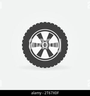 Radsymbol - einfaches Vektor-Symbol oder Designelement Stock Vektor