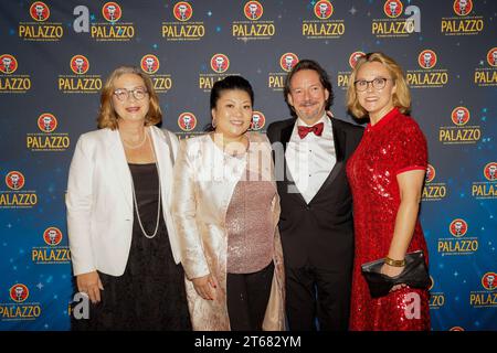 Dienstag Porter, Yu Zhang, Kolja Kleeberg, Ehefrau Katharina Kriebel bei der Weltpremiere Ghosts und Ducks im Palazzozelt Berlin. *** Dienstag Porter, Yu Zhang, Kolja Kleeberg, Frau Katharina Kriebel bei der Weltpremiere Ghosts and Ducks im Palazzo Zelt Berlin Credit: Imago/Alamy Live News Stockfoto