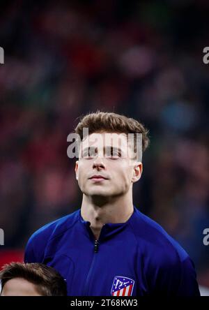 Madrid, Spanien. November 2023. Riquelme während des UEFA Champions League-Spiels zwischen Atletico Madrid und Celtic in Madrid, Spanien, am 7. November 2023 Credit: BSR Agency/Alamy Live News Stockfoto