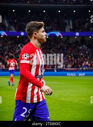 Madrid, Spanien. November 2023. Rodrigo Riquelme von Atletico de Madrid während des UEFA Champions League-Spiels zwischen Atletico Madrid und Celtic am 7. November 2023 in Madrid (Spanien) Credit: BSR Agency/Alamy Live News Stockfoto