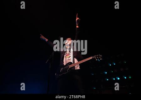 Glasgow, Schottland, 8. November 2023, Fotos von Tom Fletcher von McFly, der am 8. November 2023 in Barrowland Glasgow auftrat Stockfoto