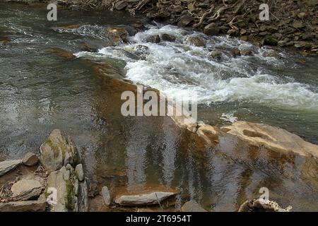 Der Blackwater Creek in Lynchburg, Virginia, USA Stockfoto