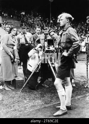 Leni Riefenstahl filmte Triumph des Willens auf dem Reichsparteikongress 1934. [Automatisierte Übersetzung] Stockfoto