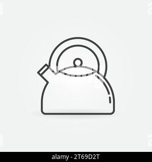 Symbol oder Design-Element für die Konturvektorkonzepte von Wasserkocher Stock Vektor