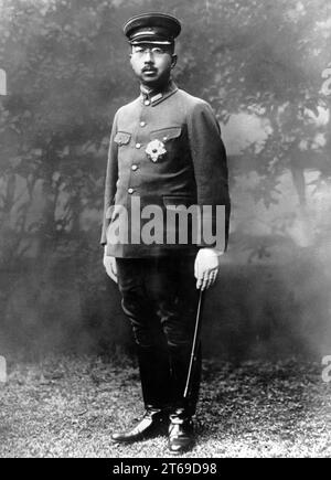 Hirohito, japanischer Kaiser. Undatiertes Foto. [Automatisierte Übersetzung] Stockfoto