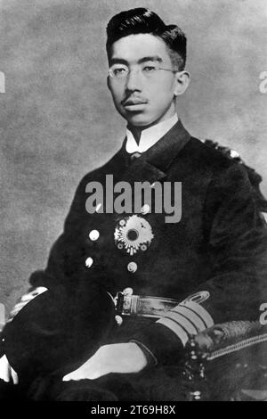 Hirohito, japanischer Kaiser. Undatiertes Foto, wahrscheinlich 1937 [automatisierte Übersetzung] Stockfoto