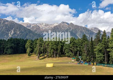 Baisaran Valley in Kaschmir, Mini Schweiz von Indien in Pahalgam, Kaschmir Stockfoto