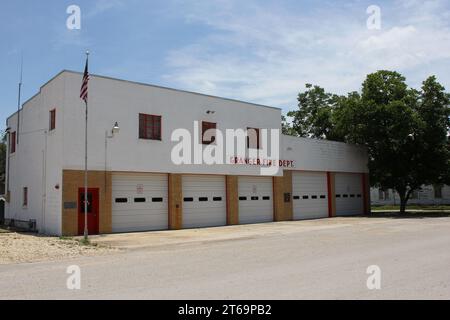 Granger TX: 7. Juni 2023: Historische Gebäude in der Innenstadt von Granger Texas Granger Fire Department Stockfoto