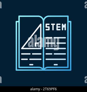 Farbiges Umrisssymbol oder Logoelement auf dunklem Hintergrund im STAMMBUCH Stock Vektor