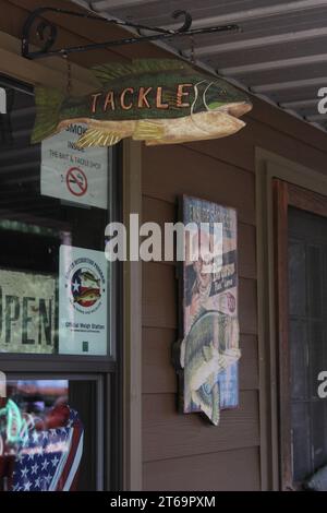 Whitehouse, Texas – 22. Juni 2023: Bait Shop at the Boulders on Lake Tyler in Whitehouse, Texas Stockfoto