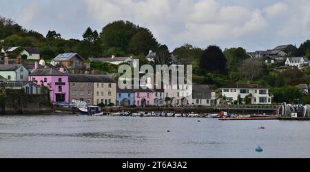 Riverside Building in Dittisham Village am Westufer des Flusses Dart in South Devon. Stockfoto