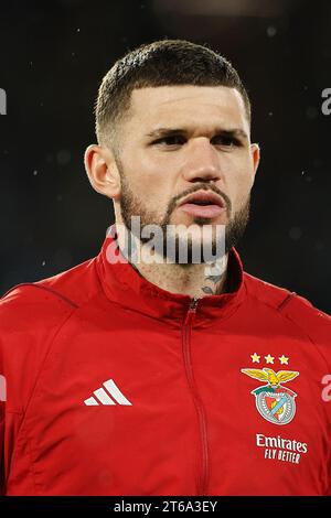 San Sebastian, Spanien. November 2023. Morato (Benfica) Fußball/Fußball : Spiel der UEFA Champions League Gruppe Gruppe D zwischen Real Sociedad 3-1 SL Benfica in der reale Arena in San Sebastian, Spanien. Quelle: Mutsu Kawamori/AFLO/Alamy Live News Stockfoto