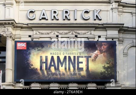 London, Großbritannien. „Hamnet“ (Maggie O'Farrell) im Garrick Theatre in Charing Cross Road. November 2023 Stockfoto