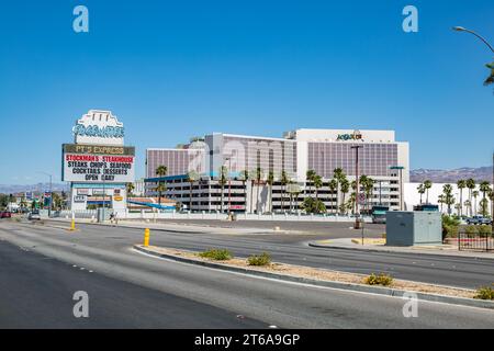 Edgewater und Aquarius Casino Resorts am South Casino Drive in Laughlin, Nevada Stockfoto